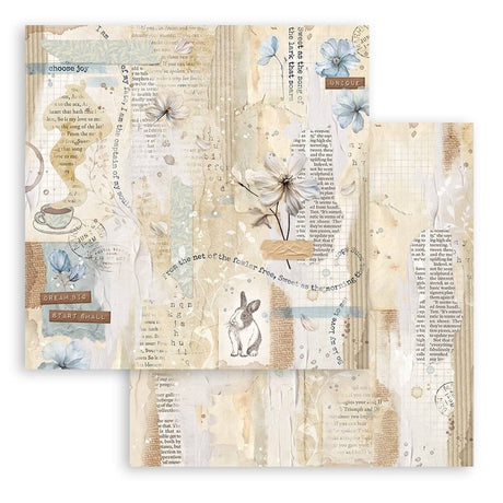 Scrapbookingpapper - Double faced - Secret Diary - 4 - Stamperia - Tidformera