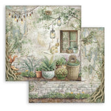 Scrapbookingpapper - Herbarium Silvae - Double faced - 2 - Stamperia - Tidformera