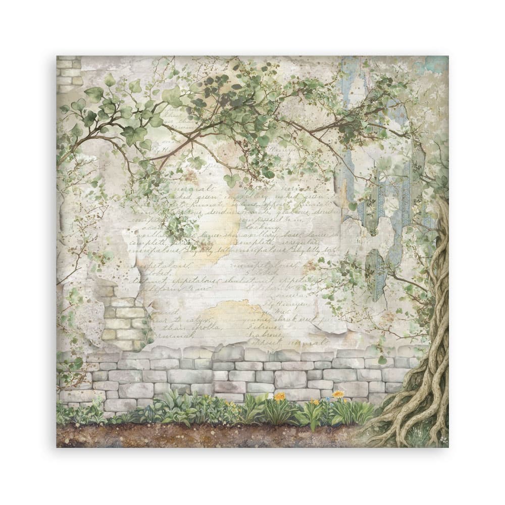 Scrapbookingpapper - Herbarium Silvae - Maxi Pad - 3 - Stamperia - Tidformera