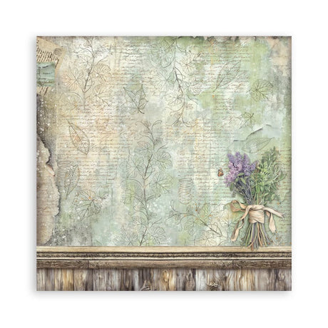 Scrapbookingpapper - Herbarium Silvae - Maxi Pad - 7 - Stamperia - Tidformera