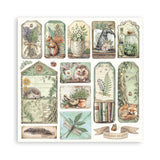 Scrapbookingpapper - Herbarium Silvae - Maxi Pad - 11 - Stamperia - Tidformera