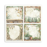 Scrapbookingpapper - Herbarium Silvae - Maxi Pad - 14 - Stamperia - Tidformera