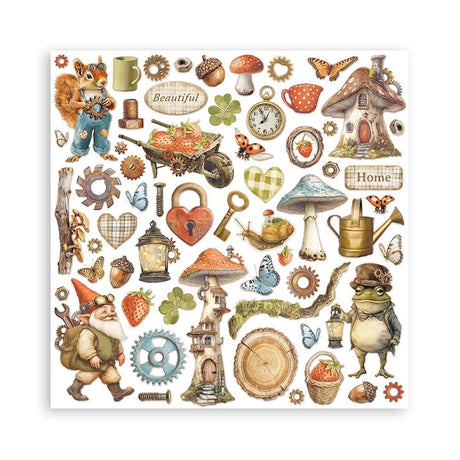 Scrapbookingpapper - Hidden Grove - Maxi Pad - 24 - Stamperia - Tidformera