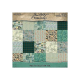 Scrapbookingpapper - Idea-ology Palette Collection Teal - 1 - Tim Holtz - Tidformera