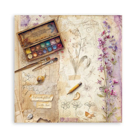 Scrapbookingpapper - Maxi Pad - All Around - 15 - Stamperia - Tidformera