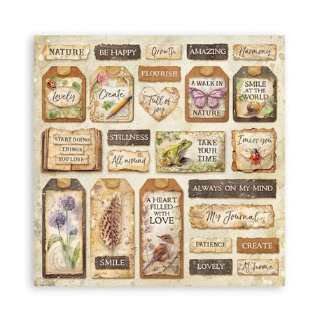 Scrapbookingpapper - Maxi Pad - All Around - 17 - Stamperia - Tidformera