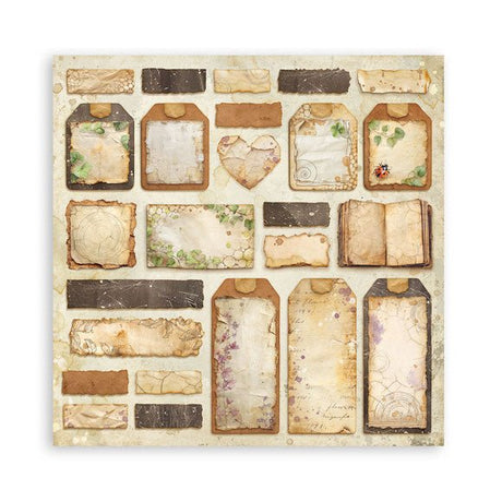 Scrapbookingpapper - Maxi Pad - All Around - 18 - Stamperia - Tidformera