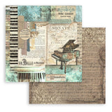 Scrapbookingpapper - Music - Stamperia - Tidformera