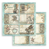 Scrapbookingpapper - Music - Stamperia - Tidformera