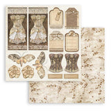 Scrapbookingpapper - Old Lace - 10 - Stamperia - Tidformera