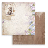 Scrapbookingpapper - Quiet Days - Double faced - 2 - Stamperia - Tidformera