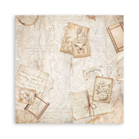 Scrapbookingpapper - Quiet Days - Maxi Pad - 14 - Stamperia - Tidformera