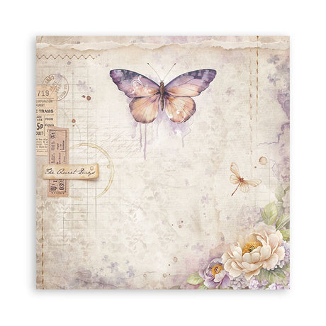 Scrapbookingpapper - Quiet Days - Maxi Pad - 12 - Stamperia - Tidformera