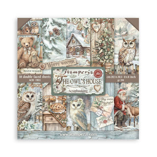 Scrapbookingpapper - The Owl's House - Double faced - 1 - Stamperia - Tidformera
