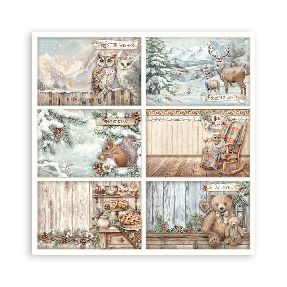 Scrapbookingpapper - The Owl's House - Maxi Pad - 20 - Stamperia - Tidformera
