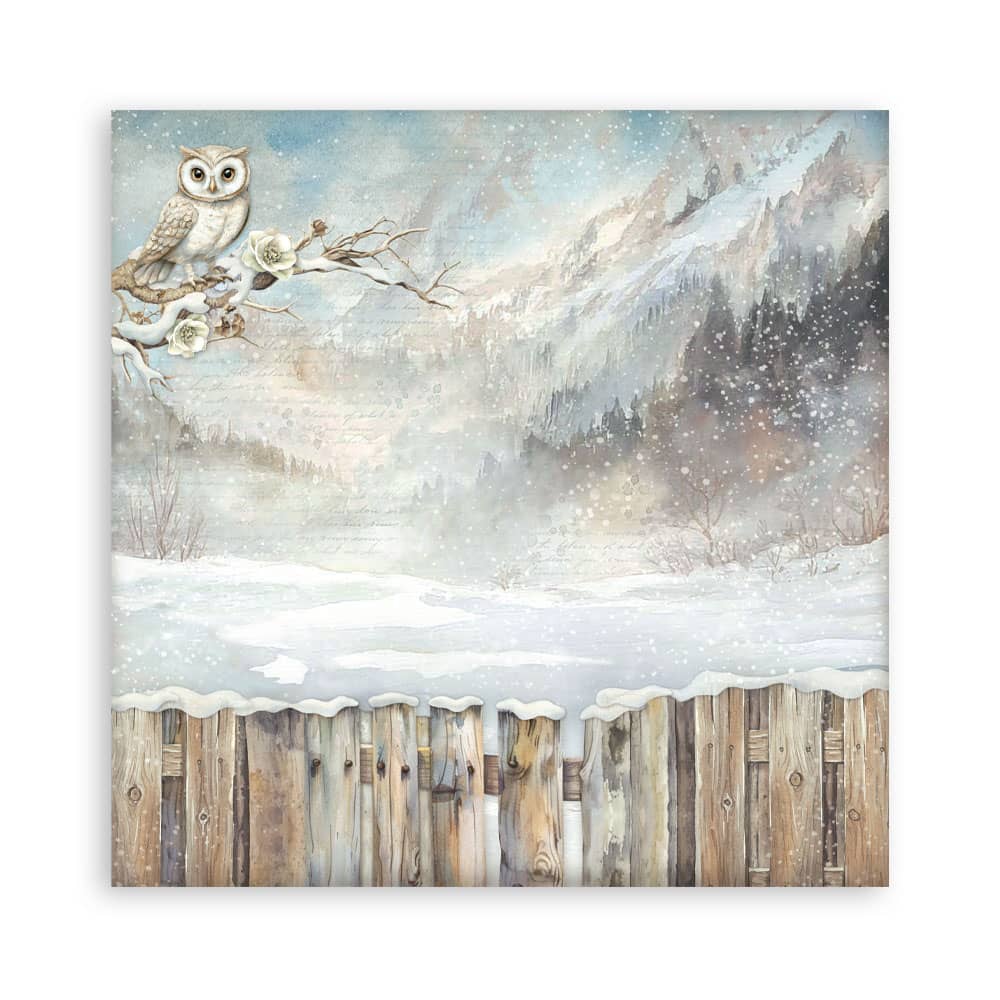Scrapbookingpapper - The Owl's House - Maxi Pad - 14 - Stamperia - Tidformera