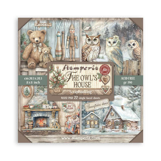 Scrapbookingpapper - The Owl's House - Maxi Pad - 1 - Stamperia - Tidformera