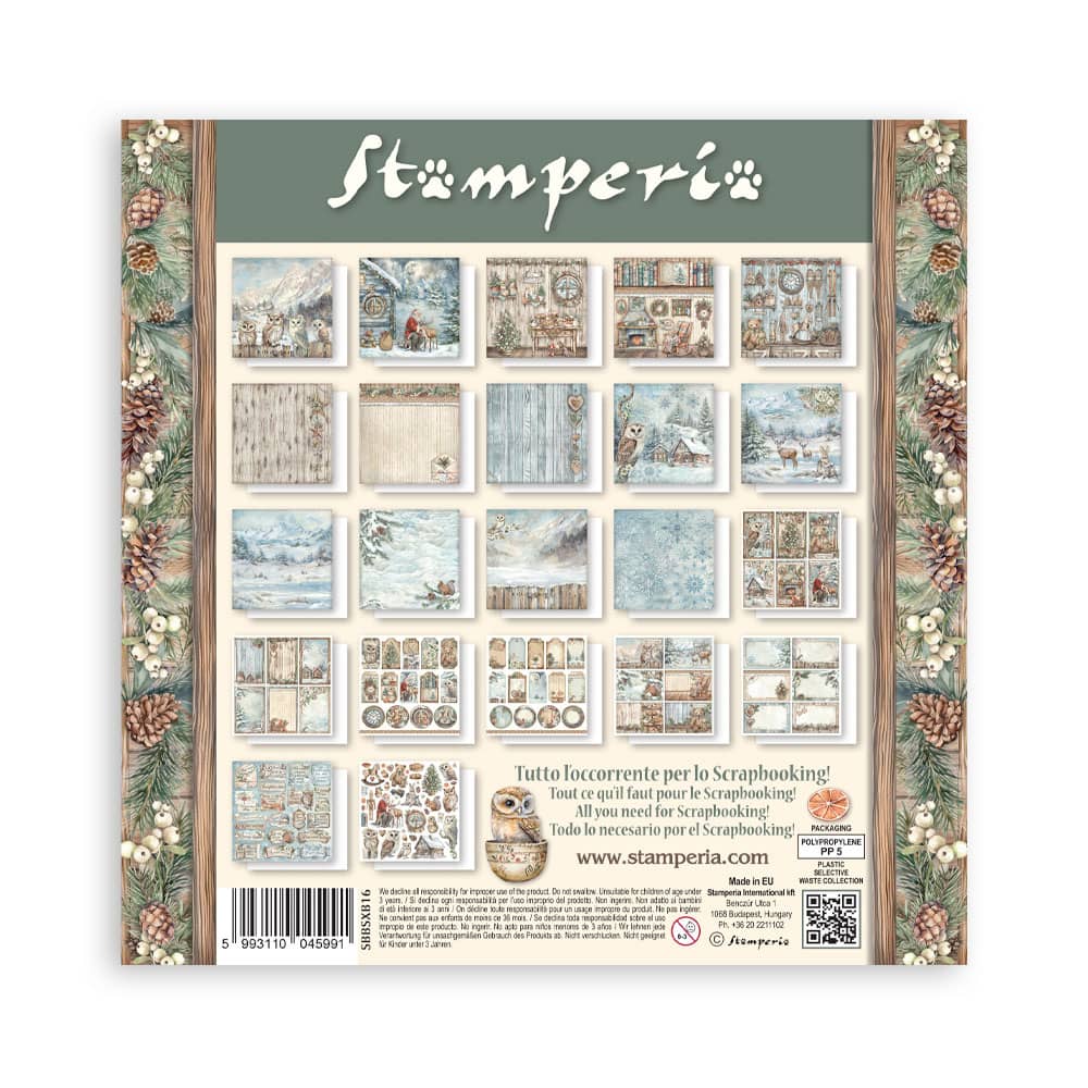 Scrapbookingpapper - The Owl's House - Maxi Pad - 23 - Stamperia - Tidformera