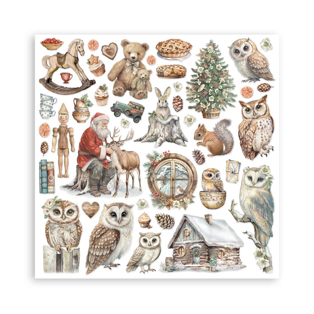 Scrapbookingpapper - The Owl's House - Maxi Pad - 22 - Stamperia - Tidformera
