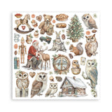 Scrapbookingpapper - The Owl's House - Maxi Pad - 22 - Stamperia - Tidformera