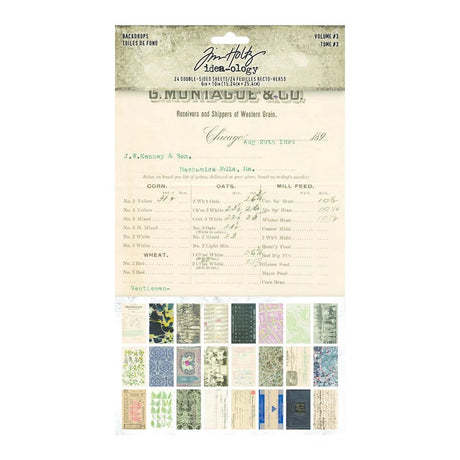 Scrapbookingpapper - Tim Holtz Backdrops Volume 3 - 1 - Tim Holtz - Tidformera