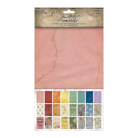 Scrapbookingpapper - Tim Holtz Backdrops Volume 5 - 1 - Tim Holtz - Tidformera