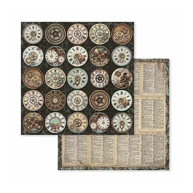 Scrapbookingpapper - Voyages Fantastiques - Double faced - 9 - Stamperia - Tidformera