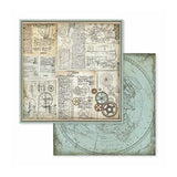 Scrapbookingpapper - Voyages Fantastiques - Double faced - 8 - Stamperia - Tidformera