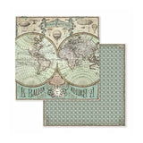 Scrapbookingpapper - Voyages Fantastiques - Double faced - 6 - Stamperia - Tidformera
