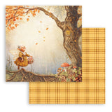 Scrapbookingpapper - Whispering Woods - Double faced - 3 - Stamperia - Tidformera