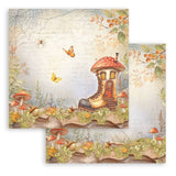 Scrapbookingpapper - Whispering Woods - Double faced - 12 - Stamperia - Tidformera
