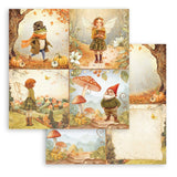 Scrapbookingpapper - Whispering Woods - Double faced - 24 - Stamperia - Tidformera