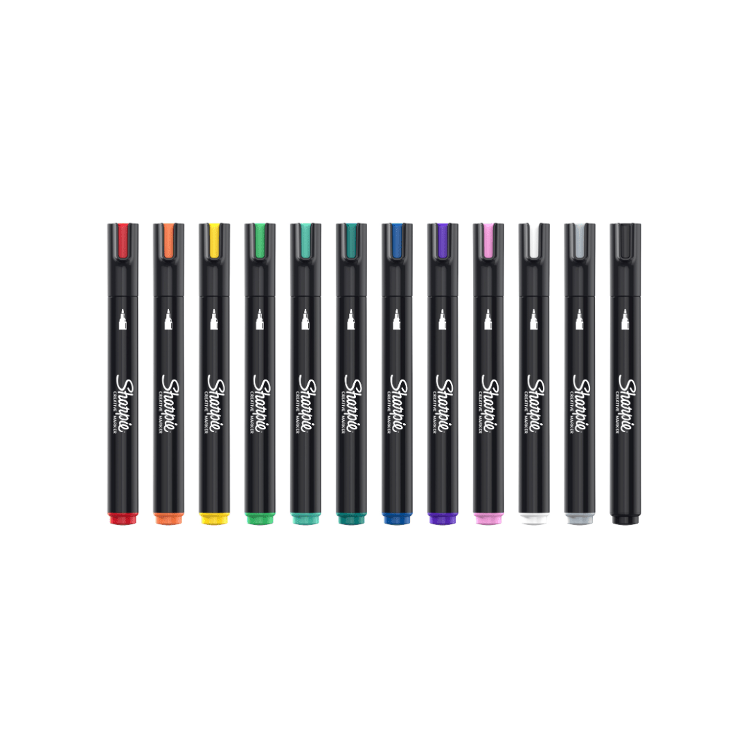 Sharpie Creative Markers Bullet tip - 12 - pack - 6 - Sharpie - Tidformera