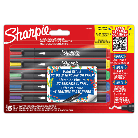 Sharpie Creative Markers Bullet tip - 5 - pack - 1 - Sharpie - Tidformera