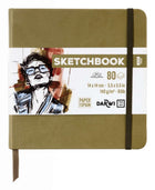 Sketchbook 14 x 14 - Khaki - 1 - Darwi - Tidformera