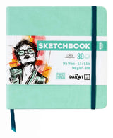 Sketchbook 14 x 14 - Mint green - 1 - Darwi - Tidformera