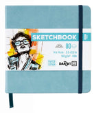 Sketchbook 14 x 14 - Soft blue - 1 - Darwi - Tidformera