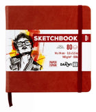 Sketchbook 14 x 14 - Terracotta - 1 - Darwi - Tidformera