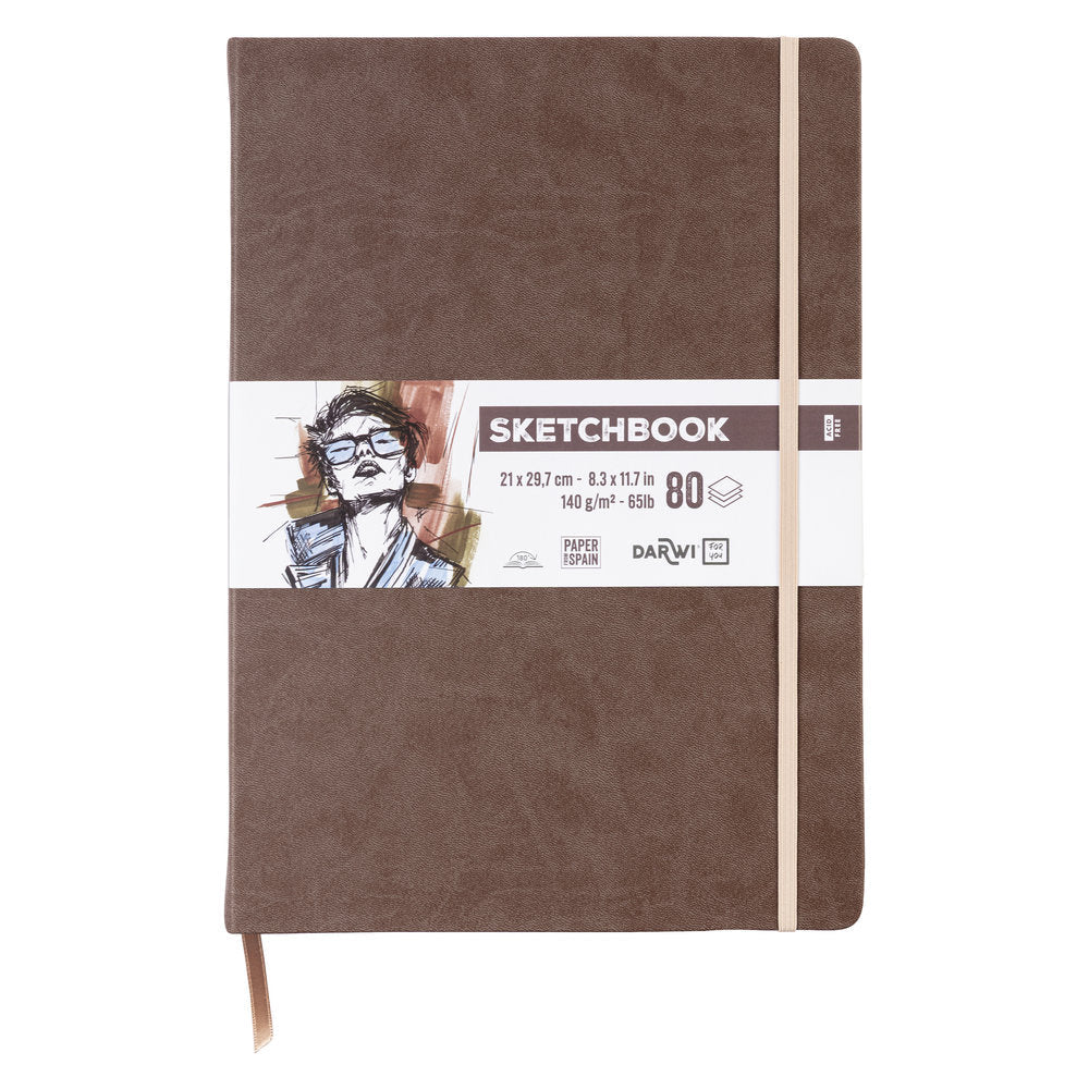 Sketchbook A4 - Brown - 1 - Darwi - Tidformera
