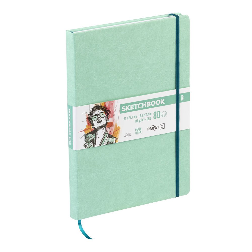 Sketchbook A4 - Mint green - 4 - Darwi - Tidformera