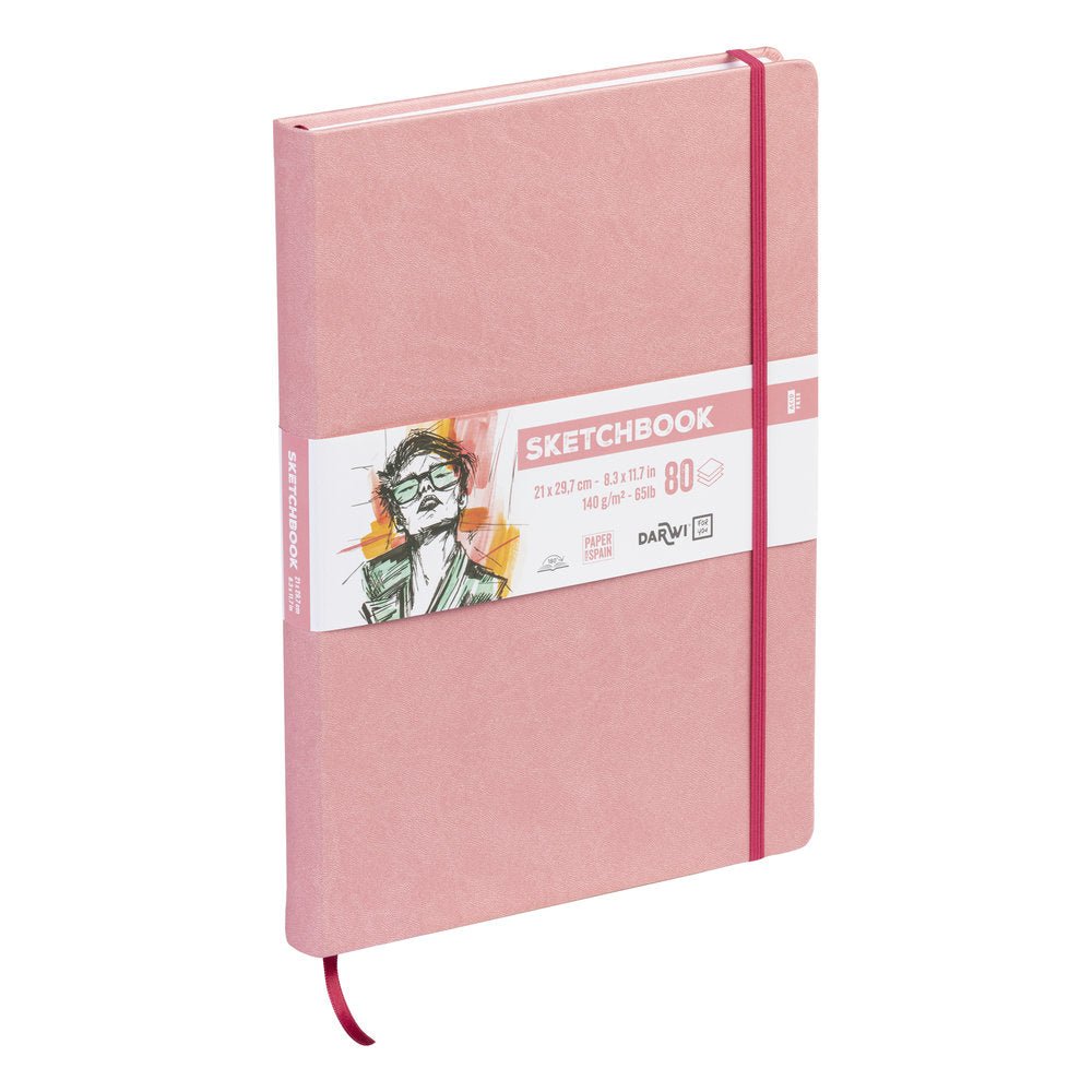 Sketchbook A4 - Soft Pink - 5 - Darwi - Tidformera