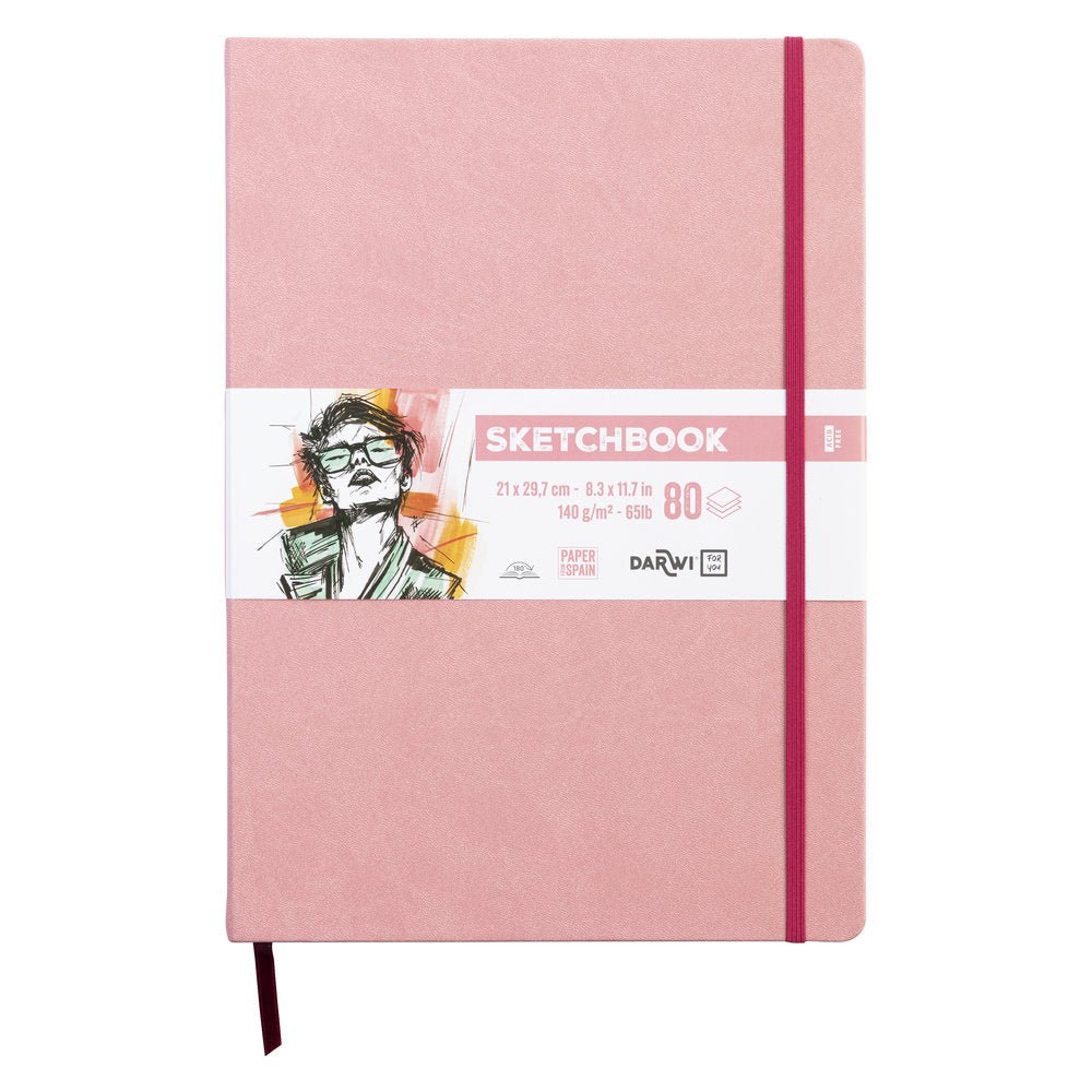 Sketchbook A4 - Soft Pink - 1 - Darwi - Tidformera