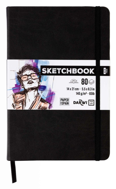 Sketchbook A5 - Black - 1 - Darwi - Tidformera