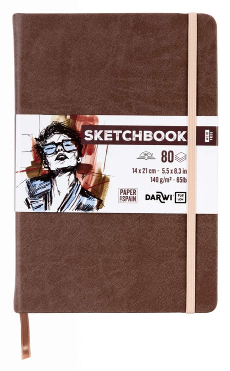 Sketchbook A5 - Brown - 1 - Darwi - Tidformera