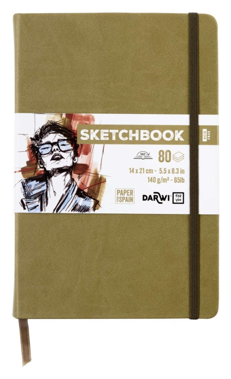 Sketchbook A5 - Khaki - 1 - Darwi - Tidformera