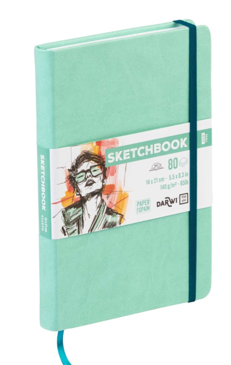 Sketchbook A5 - Mint Green - 2 - Darwi - Tidformera