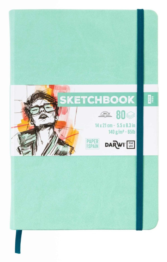 Sketchbook A5 - Mint Green - 1 - Darwi - Tidformera