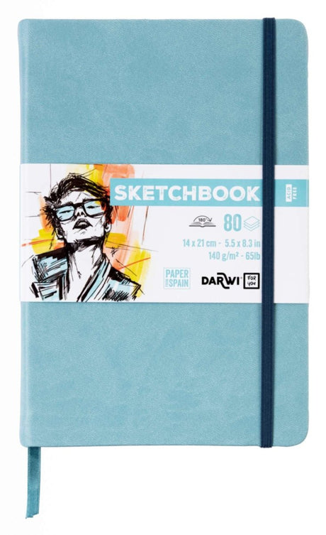 Sketchbook A5 - Soft blue - 1 - Darwi - Tidformera