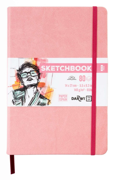 Sketchbook A5 - Soft Pink - 1 - Darwi - Tidformera