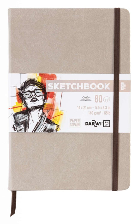 Sketchbook A5 - Taupe - 1 - Darwi - Tidformera
